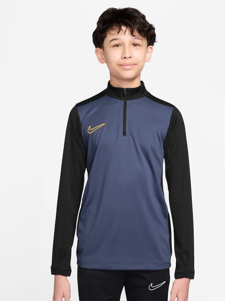 Nike Diffused Blue Dri-FIT Academy 25 Half Zip Drill Top - Image 1 of 3 Nike Diffused Blue Dri-FIT Academy 25 Half Zip Drill Top - Image 1 of 3