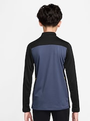 Nike Diffused Blue Dri-FIT Academy 25 Half Zip Drill Top - Image 2 of 3