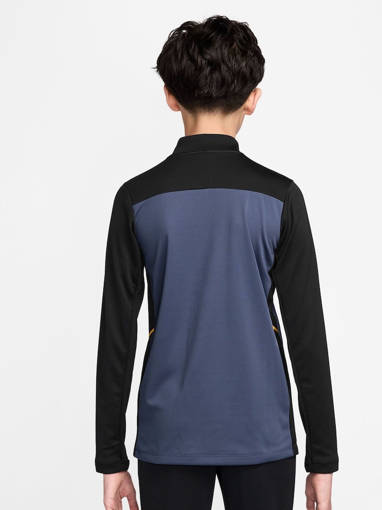 Nike Diffused Blue Dri-FIT Academy 25 Half Zip Drill Top - Image 2 of 3 Nike Diffused Blue Dri-FIT Academy 25 Half Zip Drill Top - Image 2 of 3