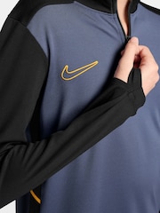 Nike Diffused Blue Dri-FIT Academy 25 Half Zip Drill Top - Image 3 of 3