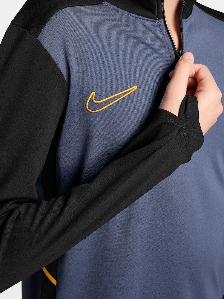 Nike Diffused Blue Dri-FIT Academy 25 Half Zip Drill Top - Image 3 of 3 Nike Diffused Blue Dri-FIT Academy 25 Half Zip Drill Top - Image 3 of 3