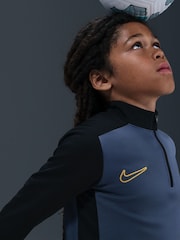 Diffuses Blau - Nike Dri-FIT Academy 25 Drill-Top mit halbem Reißverschluss - Bild 4 von 7