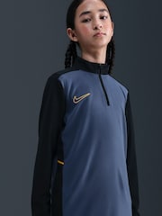 Diffuses Blau - Nike Dri-FIT Academy 25 Drill-Top mit halbem Reißverschluss - Bild 6 von 7