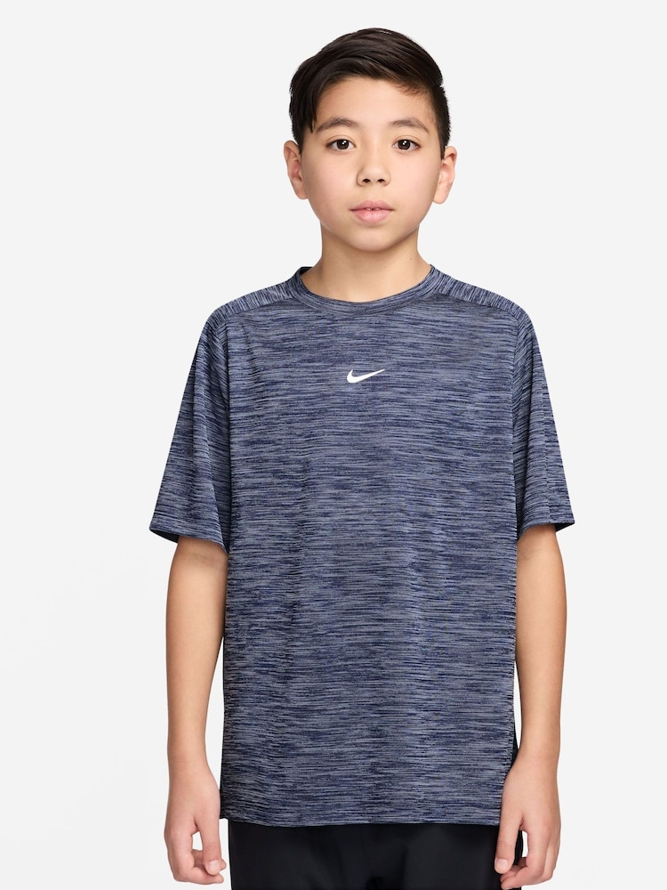 Nike Midnight Navy Dri-FIT Short Sleeve T-Shirt - Image 1 of 3 Nike Midnight Navy Dri-FIT Short Sleeve T-Shirt - Image 1 of 3