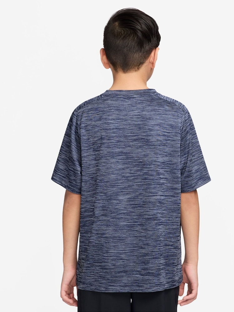Nike Midnight Navy Dri-FIT Short Sleeve T-Shirt - Image 2 of 3 Nike Midnight Navy Dri-FIT Short Sleeve T-Shirt - Image 2 of 3