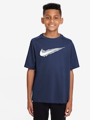 Nike Midnight Navy Dri-FIT Short Sleeve T-Shirt - Image 1 of 3