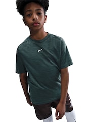 Tamsiai jūros dumblių žalia - Nike Dri-FIT trumpų rankovių marškinėliai - 5 paveikslėlis iš 5