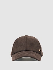 Reiss Chocolate Nicole Logo Embroidered Baseball Cap - Image 1 of 5