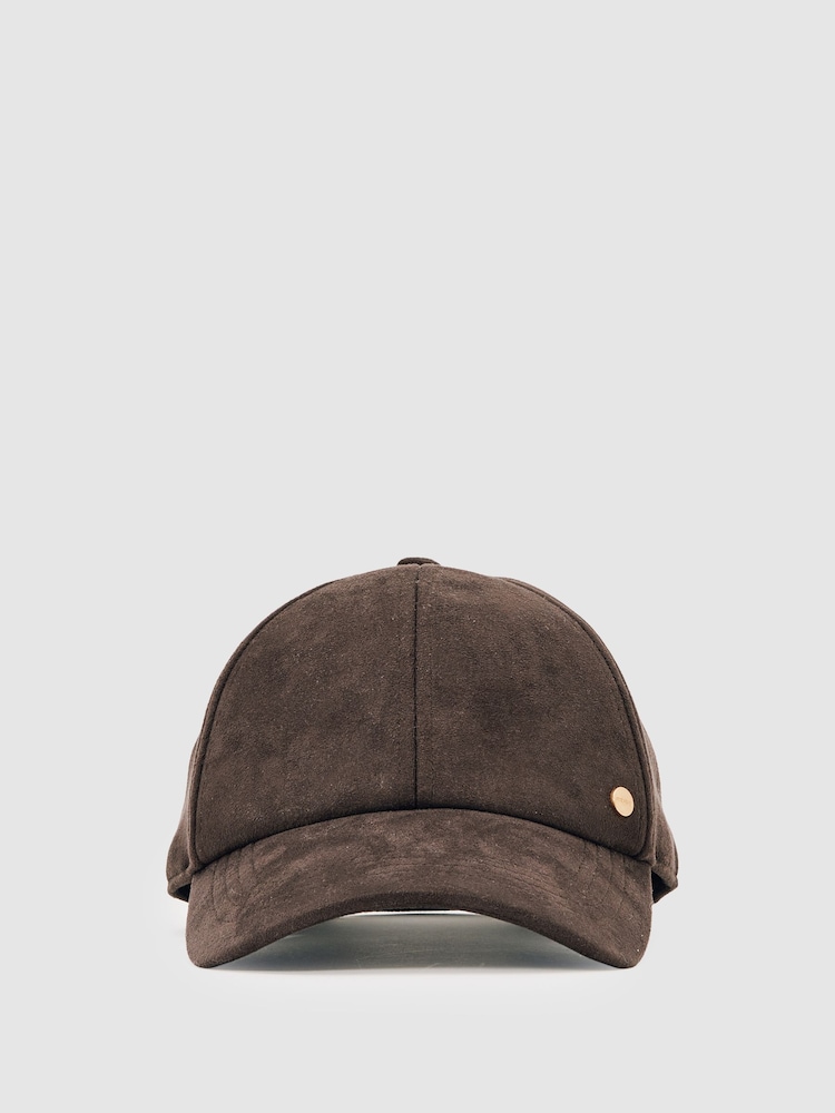 Reiss Chocolate Nicole Logo Embroidered Baseball Cap - Image 1 of 5