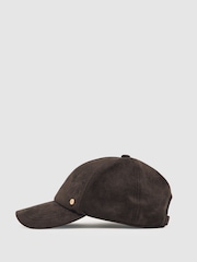 Reiss Chocolate Nicole Logo Embroidered Baseball Cap - Image 3 of 5