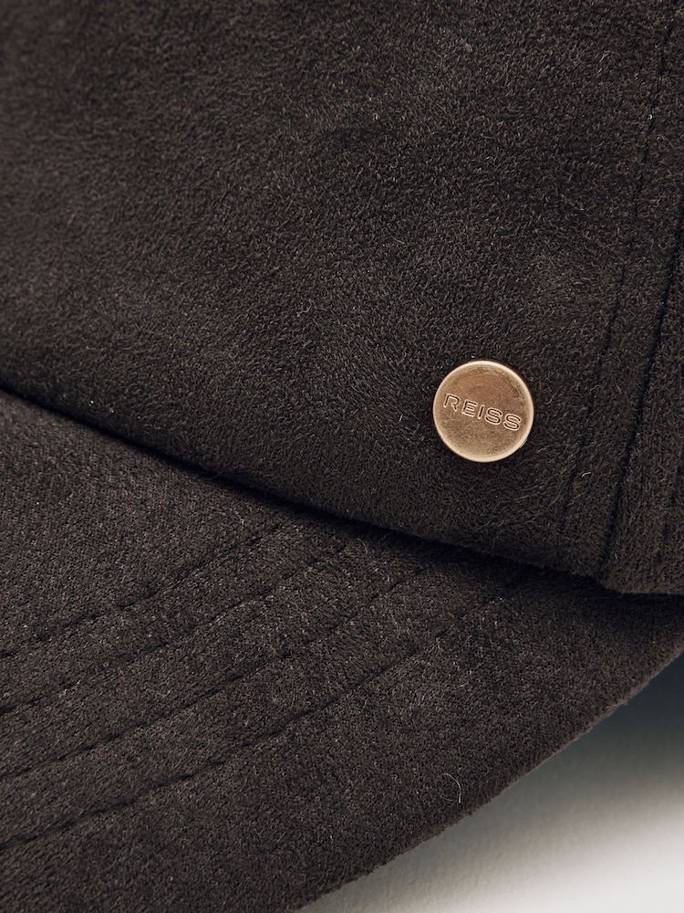 Reiss Chocolate Nicole Logo Embroidered Baseball Cap - Image 5 of 5