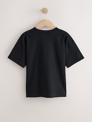Black Stud Smile Relaxed Fit Short Sleeve Graphic Print T-Shirt (3-16yrs) - Image 5 of 7