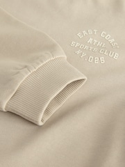 Stone Relaxed Fit Heavyweight Long Sleeve Colourblock T-Shirt (3-16yrs) - Image 7 of 7