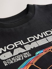 Black/Multi Controller Regular Fit Short Sleeve Graphic Print T-Shirt (3-16yrs) - Image 3 of 4