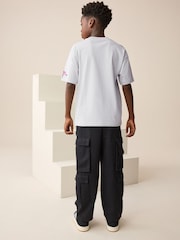 Grey Graffiti Relaxed Fit Short Sleeve Graphic Print T-Shirt (3-16yrs) - Image 3 of 9