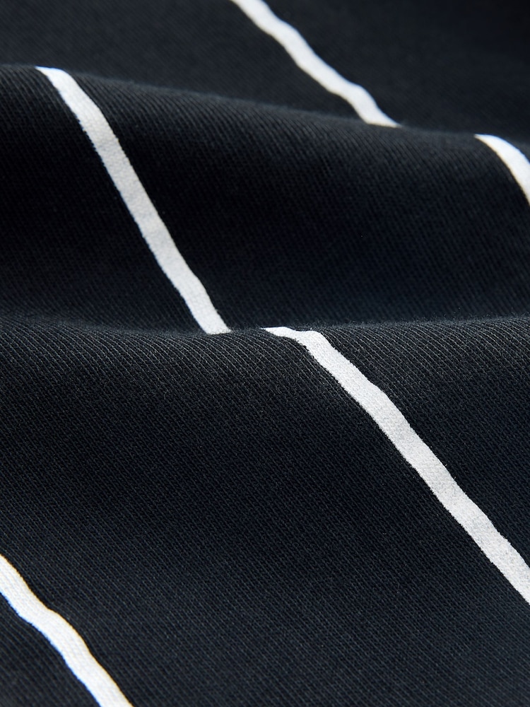 Black/White Stripe Relaxed Fit Short Sleeve Graphic Print T-Shirt (3-16yrs) - Image 8 of 8