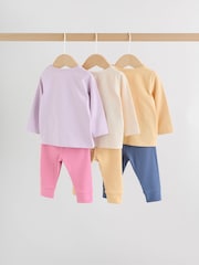 Purple Long Sleeve Top And Leggings Set 6 Piece (0mths-3yrs) - Image 2 of 19