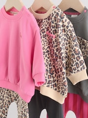 Pink Baby Sweatshirts and Leggings 6 Piece Set (0mths-2yrs) - Image 11 of 20