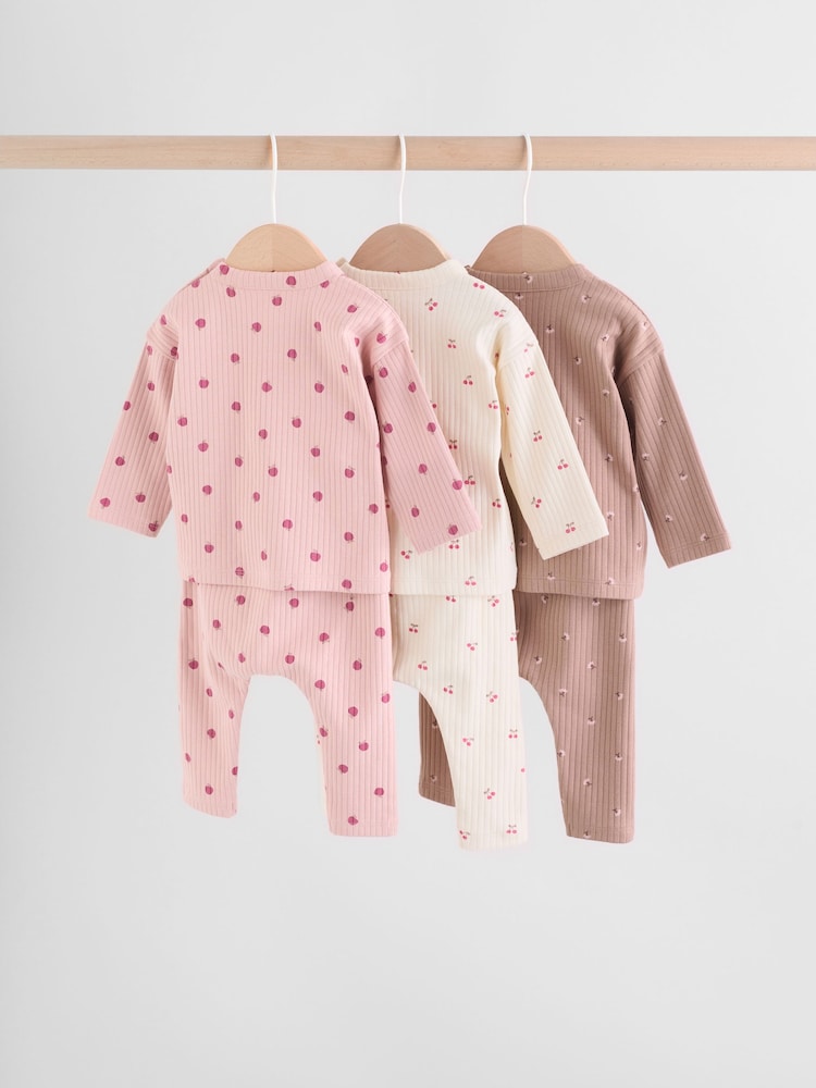 Pink/ Cream/ Brown Print Long Sleeve Top And Leggings Set 6 Piece (0mths-3yrs) - Image 2 of 21 Pink/ Cream/ Brown Print Long Sleeve Top And Leggings Set 6 Piece (0mths-3yrs) - Image 2 of 21