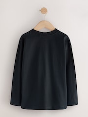 Black Graffiti Brussel Christmas Long Sleeve T-Shirt (3-16yrs) - Image 5 of 7