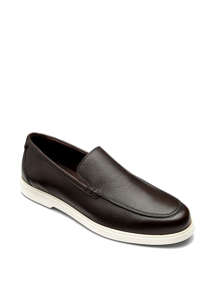 Loake Tuscany Leather Brown Loafers - Image 2 of 3 Loake Tuscany Leather Brown Loafers - Image 2 of 3