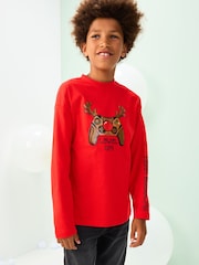 Red Controller Christmas Long Sleeve T-Shirt (3-16yrs) - Image 1 of 8