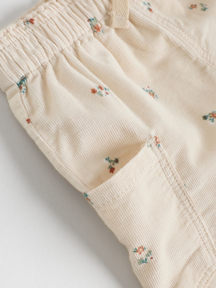 Sage Green/Ditsy Baby Cord Trousers 2 Pack (0mths-2yrs) - Image 10 of 10