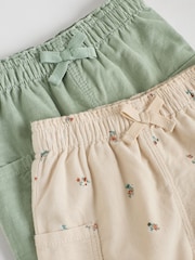 Sage Green/Ditsy Baby Cord Trousers 2 Pack (0mths-2yrs) - Image 7 of 10