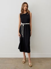 Finery Janette Ponte Jersey Sleeveless Midi Dress - Image 1 of 4