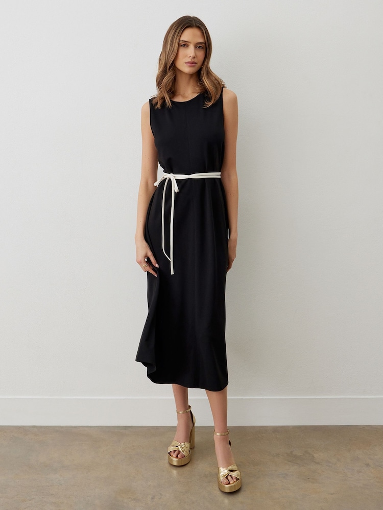 Finery Janette Ponte Jersey Sleeveless Midi Dress - Image 1 of 4