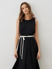 Finery Janette Ponte Jersey Sleeveless Midi Dress - Image 2 of 4