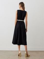 Finery Janette Ponte Jersey Sleeveless Midi Dress - Image 4 of 4
