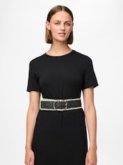 PIECES Raffia Woven Waist Belt - Slika 1 iz 4