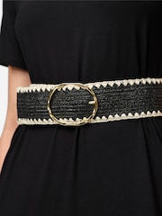 PIECES Raffia Woven Waist Belt - Slika 3 iz 4