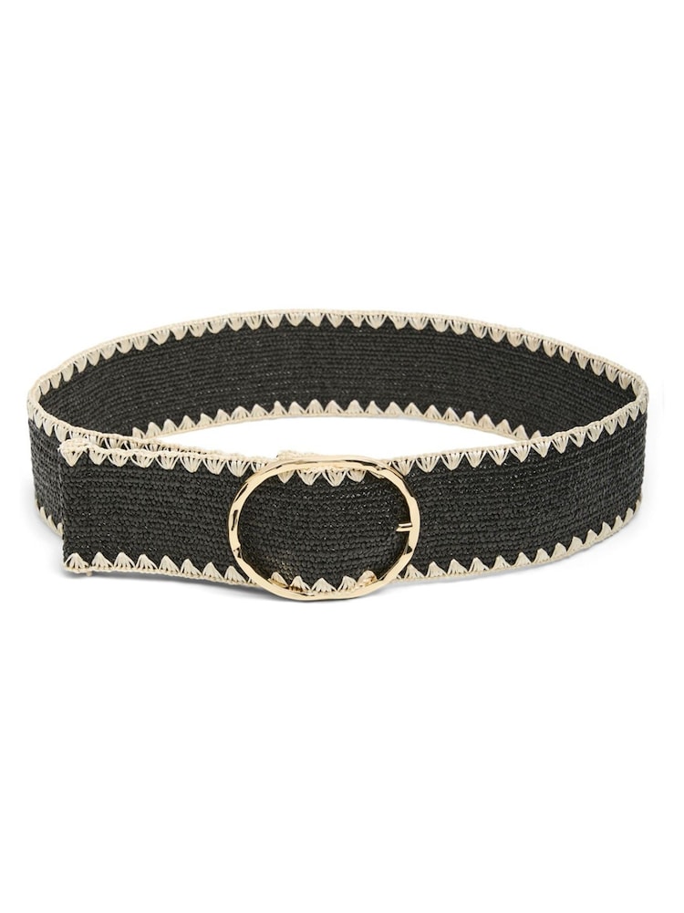 PIECES Raffia Woven Waist Belt - Slika 4 iz 4
