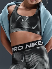 Nike Black Pro Dri-FIT Veneer Printed 5-Inch Shorts - Image 4 of 5