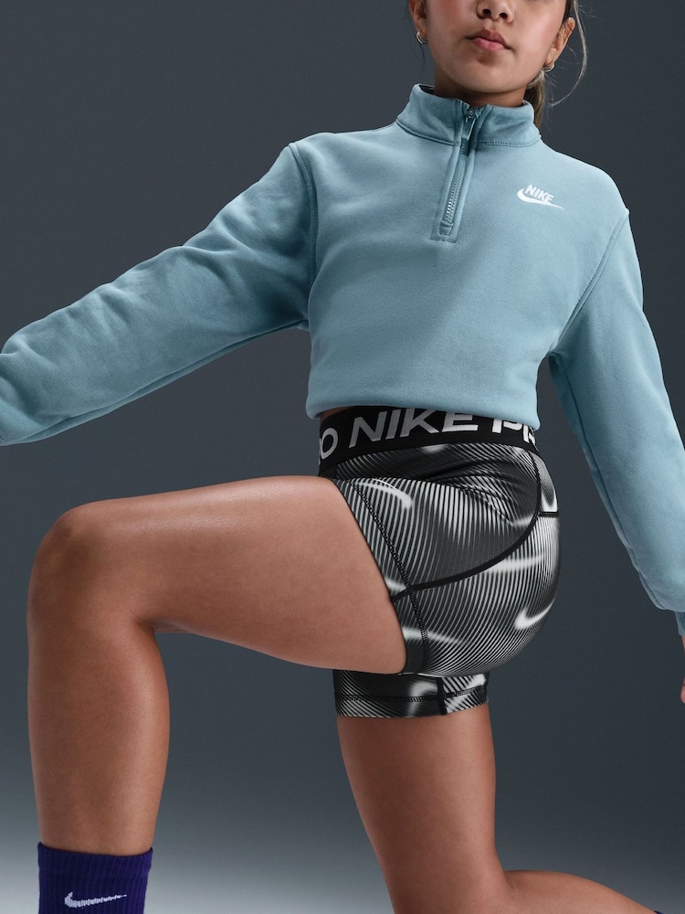 Nike Black Pro Dri-FIT Veneer Printed 5-Inch Shorts - Image 5 of 5