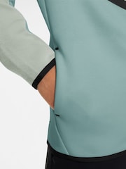 Nike Green Tech Fleece Zip-Up Hoodie - Image 3 of 3