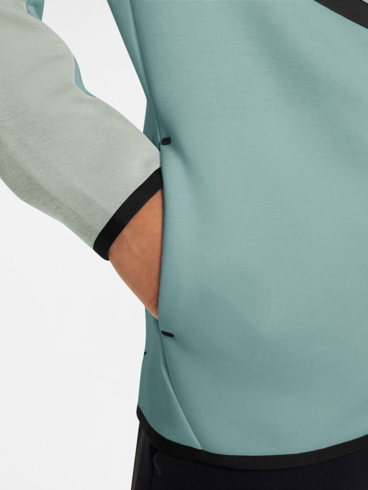 Nike Green Tech Fleece Zip-Up Hoodie - Image 3 of 3 Nike Green Tech Fleece Zip-Up Hoodie - Image 3 of 3