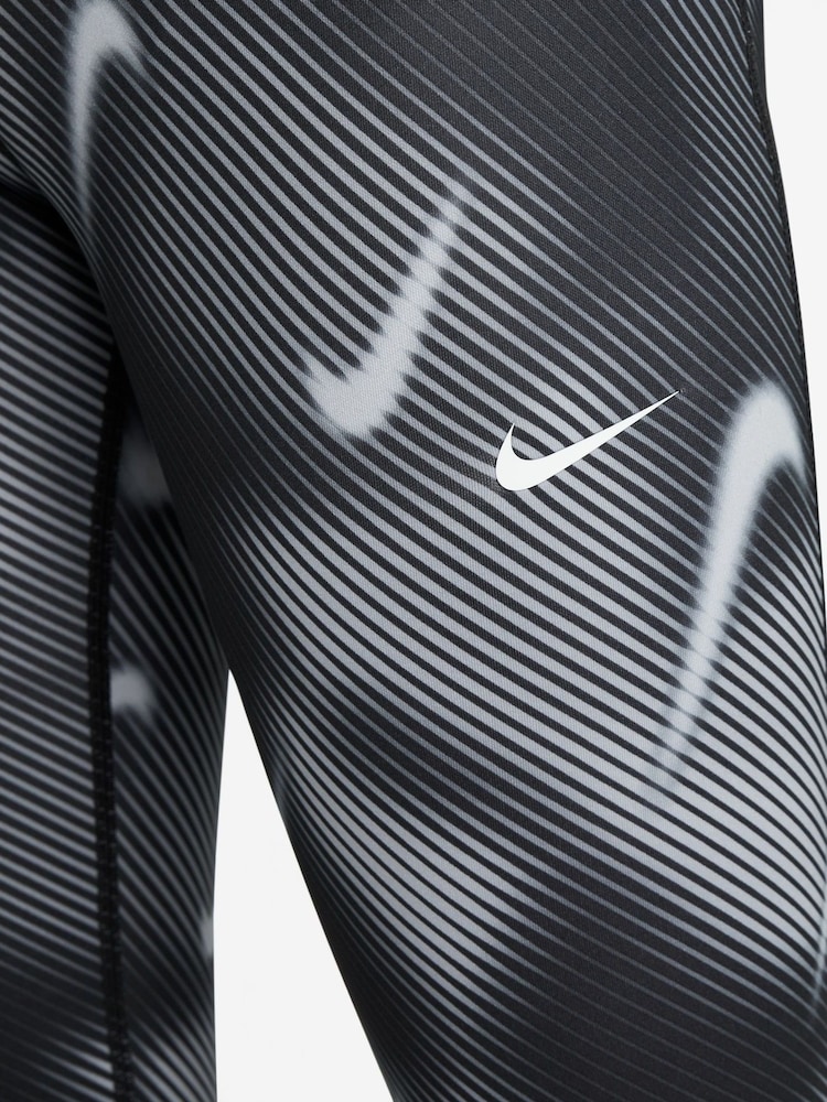 Nike Black Pro Dri-FIT Veneer Printed Leggings - Image 3 of 3