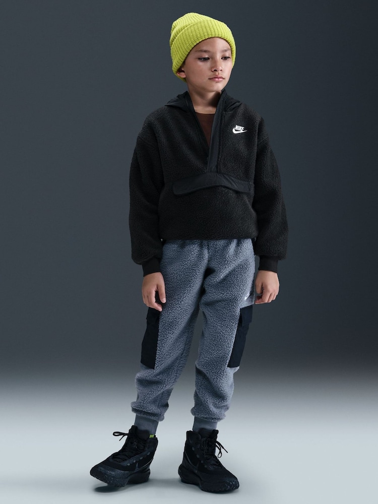 črna - Kapucar iz flisa 1/2 zadrgo Nike Sportswear Club - Slika 3 iz 3