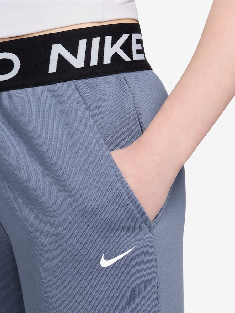 Nike World Indigo Blue Pro Dri-Fit Fleece Joggers - Image 3 of 3