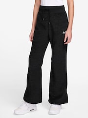 Nike Black Sportswear Cosy Fleece Wide Leg Joggers - Image 1 of 8