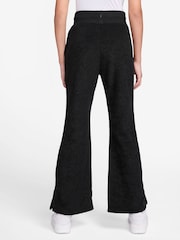 Nike Black Sportswear Cosy Fleece Wide Leg Joggers - Image 2 of 8