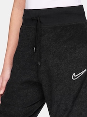 Nike Black Sportswear Cosy Fleece Wide Leg Joggers - Image 3 of 8