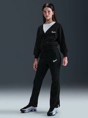 Nike Black Sportswear Cosy Fleece Wide Leg Joggers - Image 4 of 8
