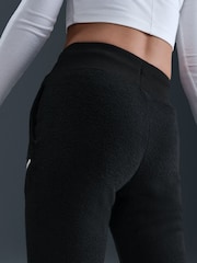Nike Black Sportswear Cosy Fleece Wide Leg Joggers - Image 7 of 8