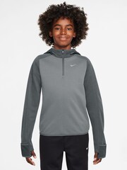 Nike Smoke Grey Therma-FIT Half Zip Training Top - Image 1 of 3