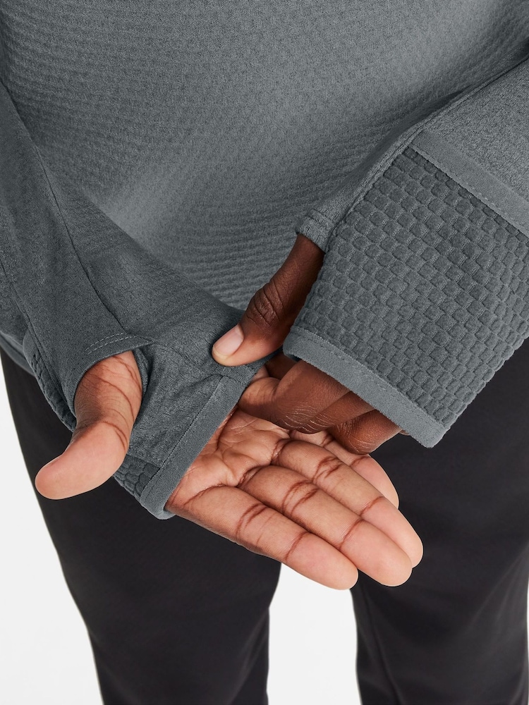 Nike Smoke Grey Therma-FIT Half Zip Training Top - Image 3 of 3