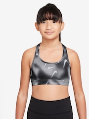 Nike Black Pro Swoosh Sports Bra - Image 1 of 3